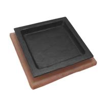 Tepan 16x16 Mini De Ferro Fundido Com Aparador De Madeira Tepan 16x16 Mini De Ferro Fundido Com Aparador De Madeira