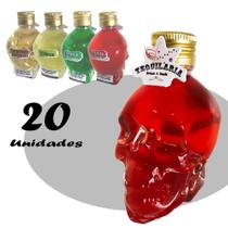 Tequila Drink- Mini Garrafinha de Caveira kit 20 unid. Skull Shot