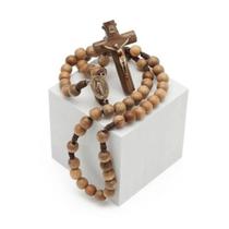 Terço Chagas de Cristo Madeira Imbuia 10mm Terço Chagas de Cristo Madeira Imbuia 10mm