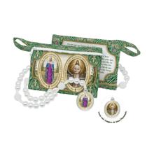 Terço Coroa Nossa Senhora Das Lágrimas Na Bolsinha Com Zíper Terço Coroa Nossa Senhora Das Lágrimas Na Bolsinha Com Zíper