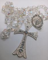 Terço cristal crucifixo Medieval - Ateliê Vanessa Cintra