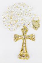 Terço de Noiva Cristal Boreal 10mm Dourado Terço de Noiva Cristal Boreal 10mm Dourado