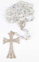 Terço de Noiva Cristal Boreal 12mm Prata Terço de Noiva Cristal Boreal 12mm Prata