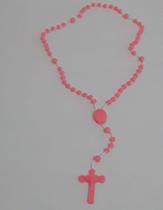 Terço de Nylon e Plástico Cores: Branco/Azul bebê/Rosa bebê -12 UNIDADES Terço de Nylon e Plástico Cores: Branco/Azul bebê/Rosa bebê -12 UNIDADES