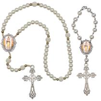 Terco de Oraçao de Luxo com Terco de Carro Nossa Senhora Salete Qualidade Resinado Alto Padrão Premium Proteçao devoção