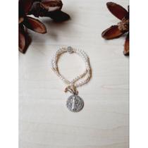 Terço de Pulso São Bento Pérolas Abs 4mm