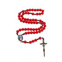 Terço de São João Paulo II - Vermelho Terço de São João Paulo II - Vermelho