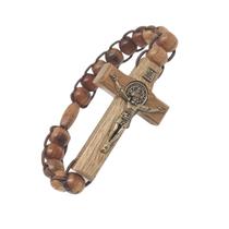 Terço Dezena De Mão Trançado Em Madeira São Bento Terço Dezena De Mão Trançado Em Madeira São Bento