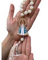 Terço Dezena Nossa Senhora Aparecida Retrovisor Carro Strass