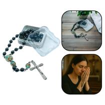 Terço Divino Pai Eterno Santíssima Trindade em Hematita Terço Divino Pai Eterno Santíssima Trindade em Hematita