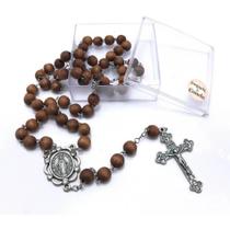 Terço Essência Canela 8 mm Madeira Marrom