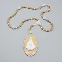 Terço Gigante Nossa Senhora Aparecida Rosário Decorativo Fé Terço Gigante Nossa Senhora Aparecida Rosário Decorativo Fé