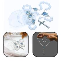 Terço Glacial Branco Nossa Senhora das Graças