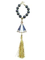 Terço Hematita Dezena Carro Retrovisor N. Senhora Aparecida Terço Hematita Dezena Carro Retrovisor N. Senhora Aparecida