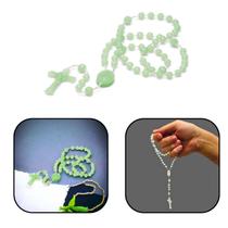 Terço Luminoso Simples Plástico Verde Terço Luminoso Simples Plástico Verde