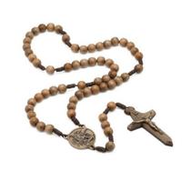 Terço Madeira Imbuia São Miguel Arcanjo 10mm Terço Madeira Imbuia São Miguel Arcanjo 10mm