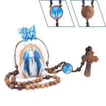 Terço Madeira Nossa Senhora Das Graças No Saquinho Estampado Terço Madeira Nossa Senhora Das Graças No Saquinho Estampado