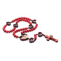 Terço Mãe Fonte de... Madeira Vermelha 8mm Terço Mãe Fonte de... Madeira Vermelha 8mm