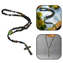 Terço Mãe Rainha Madeira 6 mm