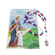 Terço Maria Passa Na Frente com Folheto de Oração Terço Maria Passa Na Frente com Folheto de Oração