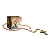 Terço Medalha De São Bento Contas ABS Na Caixinha