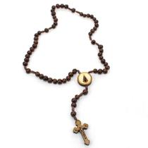 Terço Nossa Senhora Aparecida Açaí Marrom Terço Nossa Senhora Aparecida Açaí Marrom