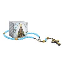 Terço Nossa Senhora Aparecida Conta ABS Na Caixinha