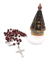 Terço Nossa Senhora Aparecida de resina Taimes 8.4cm Terço Nossa Senhora Aparecida de resina Taimes 8.4cm