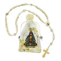Terço Nossa Senhora Aparecida Mãe de Deus com saquinho ARZ3614 Terço Nossa Senhora Aparecida Mãe de Deus com saquinho ARZ3614