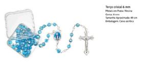Terço nossa senhora das graças contas em cristais 6mm