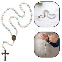 Terço Nossa Senhora das Graças Mãezinha do Céu Branco 8 mm Terço Nossa Senhora das Graças Mãezinha do Céu Branco 8 mm