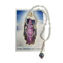 Terço Nossa Senhora das Lágrimas com Folheto de Oração Terço Nossa Senhora das Lágrimas com Folheto de Oração