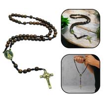 Terço Nossa Senhora de Fátima Madeira 8 mm Terço Nossa Senhora de Fátima Madeira 8 mm