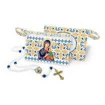 Terço Nossa Senhora do Perpétuo Socorro na Bolsinha com Ziper Terço Nossa Senhora do Perpétuo Socorro na Bolsinha com Ziper