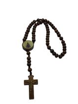 Terço Nossa Senhora Madeira - Marrom