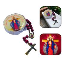 Terço Novena Santas Chagas de Jesus 8 mm Terço Novena Santas Chagas de Jesus 8 mm