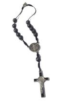 Terço Para Carro Medalha De São Bento Hematita Tercinho