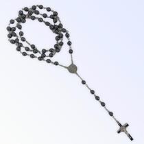 Terço Pedra Hematita Natural Rosário 6 MM