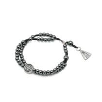 Terço Pulseira Hematita Nossa Senhora Aparecida AR0039