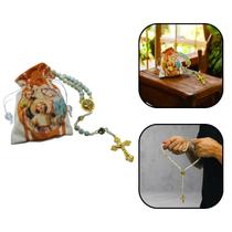 Terço Sagrada Família Com Saquinho Personalizado