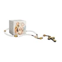 Terço Sagrada Família Contas ABS Na Caixinha