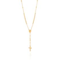 Terço sagrado coração de maria folheado 532073 Rommanel