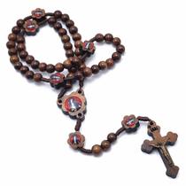 Terço Santa Brígida Madeira Imbuia 8 Mm Terço Santa Brígida Madeira Imbuia 8 Mm