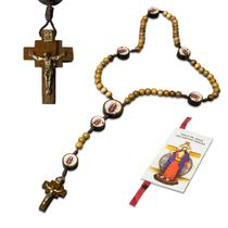 Terço Santas Chagas Original do Padre Reginaldo Manzotti 8mm Novena Fitinha Vermelha de Brinde