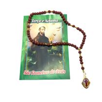 Terço São Francisco de Assis com Folheto de Oração Terço São Francisco de Assis com Folheto de Oração