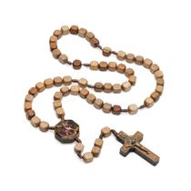 Terço São Miguel Madeira Quadrada 10 mm LANÇAMENTO Terço São Miguel Madeira Quadrada 10 mm LANÇAMENTO