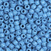 Tereré para cabelo AZUL 08 MM COM FURO pacote 250 gramas