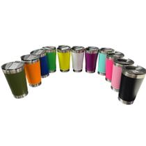 Termico Copo quente e gelado Inox Com Tampa E Abridor 473ML