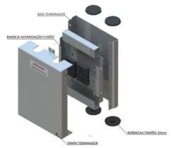 Terminador Óptico para 8 Fibras cod 494