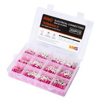 Terminais de anel termorretrátil HKS 200PCS vermelhos 22-16 AWG 0,7 mm Terminais de anel termorretrátil HKS 200PCS vermelhos 22-16 AWG 0,7 mm